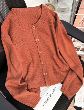 Cardigan Shein, cărămiziu