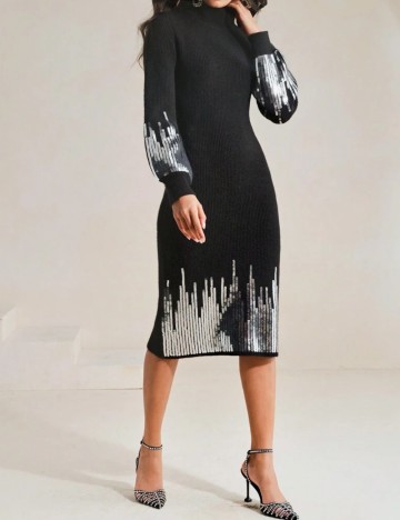Rochie midi Shein Anewsta, negru