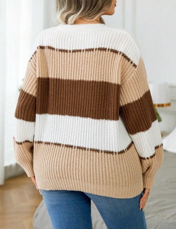 Pulover Shein Curve+, mix culori