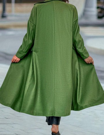 Palton Shein Curve+, verde