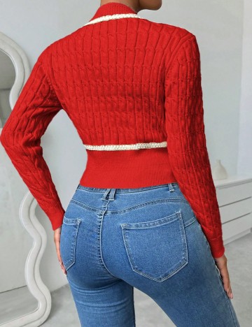 Pulover cu nasturi Shein, mix culori
