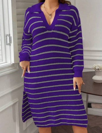 Rochie midi Shein Curve+, mov