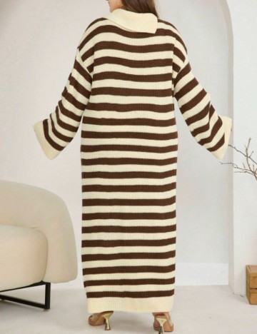 Rochie maxi Shein Curve+, mix culori