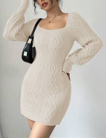Rochie mini Shein, crem