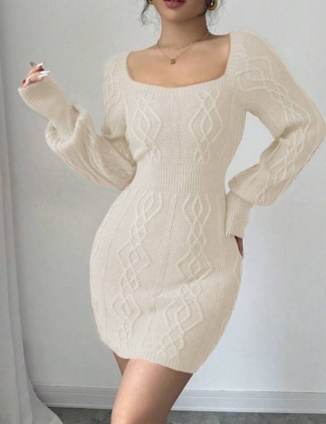 Rochie mini Shein, crem