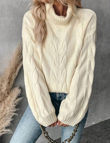 Pulover Shein, crem