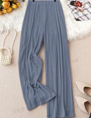 Pantaloni Shein Curve+, albastru