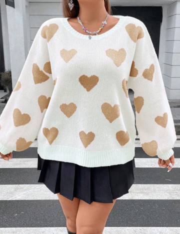 Pulover Shein Curve+, mix culori