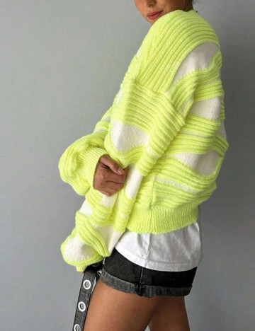 Pulover Shein Curve+, mix culori