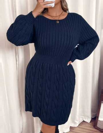 Rochie mini Shein Curve+, albastru