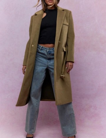 Palton Shein Missguided, kaki