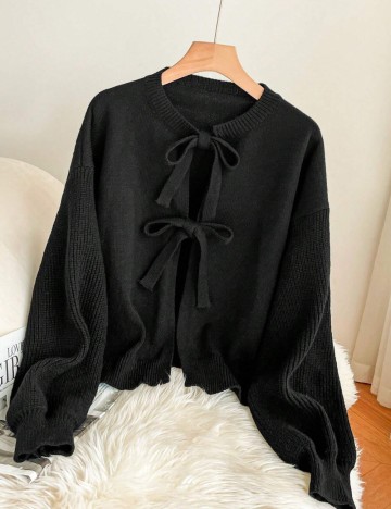 Cardigan Shein Curve+, negru