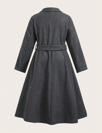 Palton Shein Curve+, gri