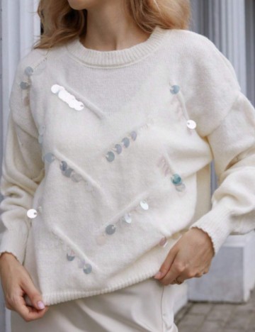 Pulover Shein, crem