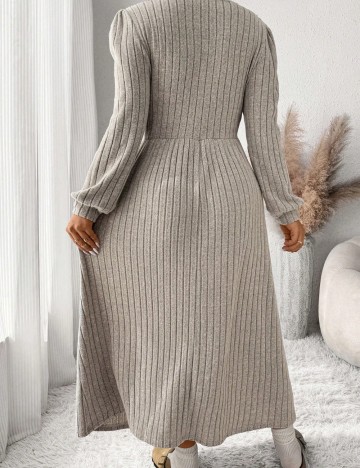 Rochie midi Shein Curve+, bej