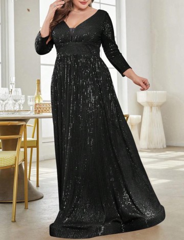 Rochie de ocazie Shein Curve+, negru