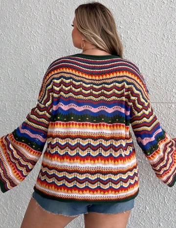 Pulover Shein Curve+, mix culori