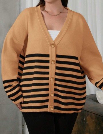 Cardigan Shein Curve+, mix culori