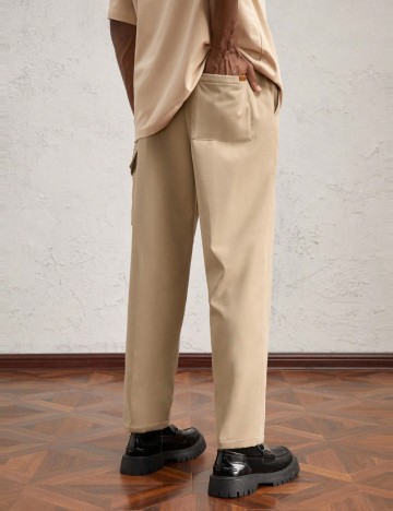 Pantaloni Shein MANFINITY, bej