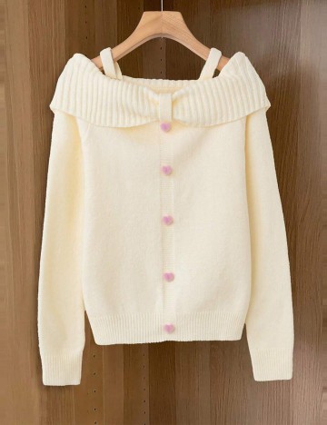 Pulover Shein, crem