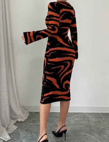 Rochie midi Shein, mix culori