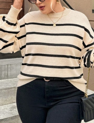 Pulover Shein Curve+, mix culori