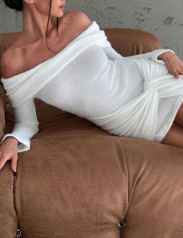 Rochie mini Shein, alb