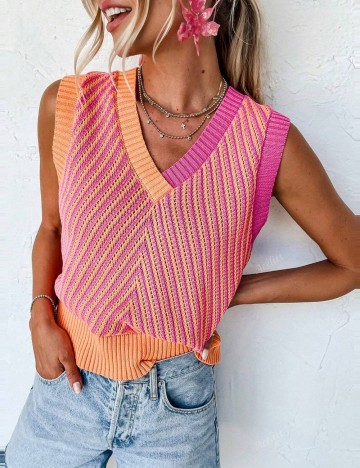 Top Shein, mix culori