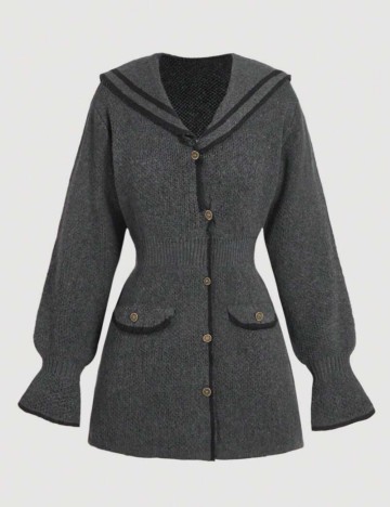 Cardigan Shein MOD, gri