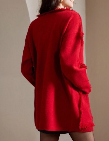 Cardigan Shein Anewsta, vișiniu