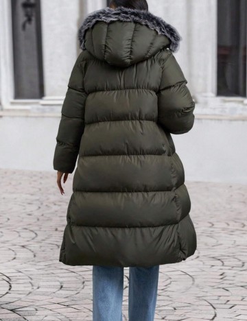 Geacă lungă Shein, verde