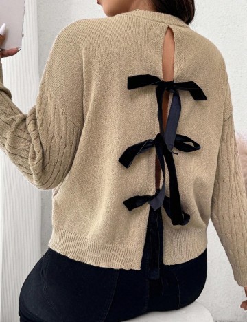 Pulover Shein Curve+, maro
