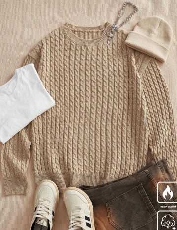 Pulover Shein, bej