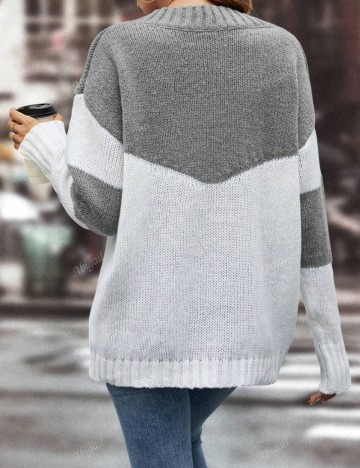 Pulover Shein Curve+, mix culori