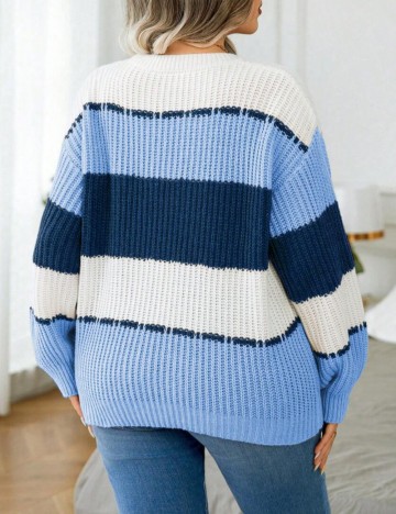 Pulover Shein Curve+, mix culori