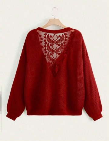 Cardigan Shein Curve+, roșu