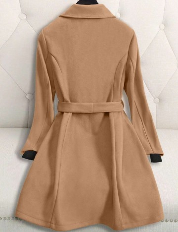Palton Shein Curve+, bej