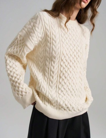Pulover Shein Ontre, crem