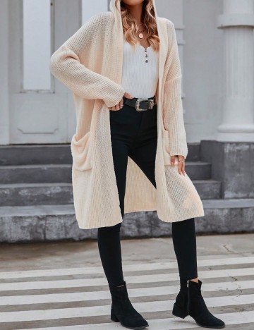 Cardigan Shein, crem