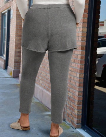 Pantaloni Shein Curve+, gri