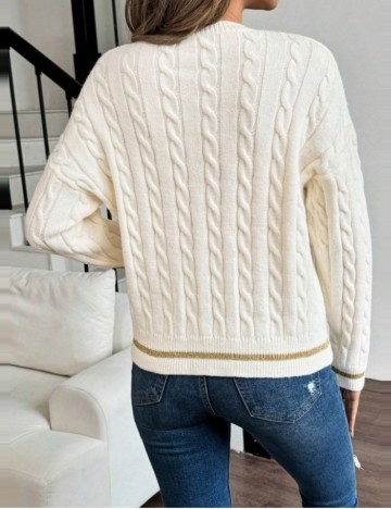 Pulover Shein, crem