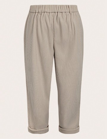 Pantaloni Shein Curve+, crem