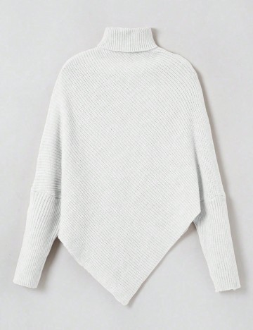 Pulover Shein Curve+, alb