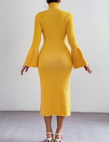 Rochie midi Shein, galben