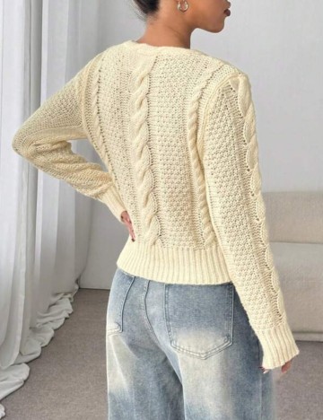 Pulover Shein, crem