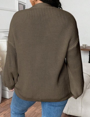 Cardigan Shein Curve+, maro