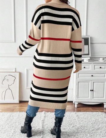 Cardigan Shein Curve+, mix culori