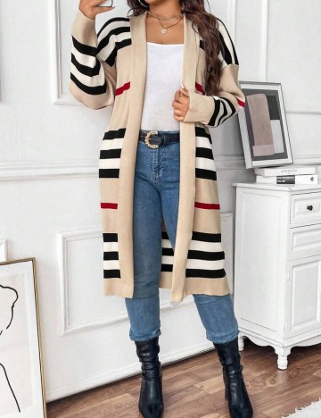 Cardigan Shein Curve+, mix culori
