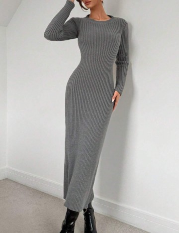 Rochie maxi Shein, gri