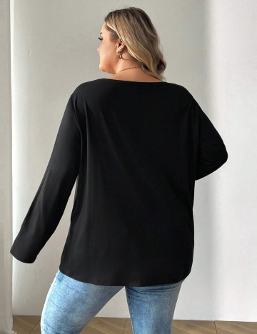 Bluză Shein Curve+, negru
